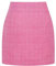 Kinghua Damen Minirock aus Wolle, kariert, für Herbst und Winter, hohe Taille, figurbetonter Bleistiftrock, Tweed-Pink, Mittel