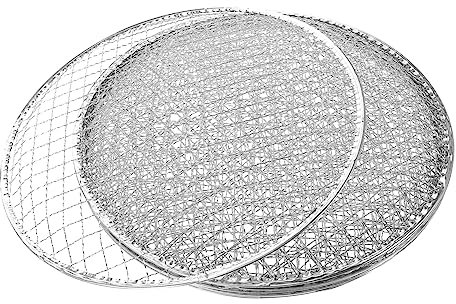 GANAZONO 20 STK Einweg-Grill Netz Grill-einweg-Topper Grillnetz Grillmatte Grillrost Aus Metall Grillschale Grilleinlage Rauchernetz Holzkohlegrill Zubehör Verzinkter Draht Gas Mikrowelle