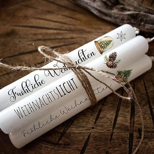ilka parey wandtattoo-welt Kerzensticker Kerzentattoos Tattoofolie Weihnachten Winter Boho Elemente für Kerzen oder Keramik A4 Bogen DIY Stickerbogen kst104