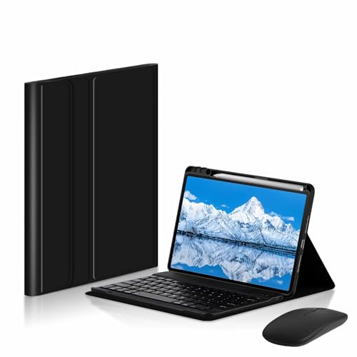 GUPENAA Funda con Teclado para Huawei Matepad Air 11.5 (2023), Contiene Ñ, Teclado Magnético Extraíble con Soporte para Bolígrafo S y Ratón Bluetooth