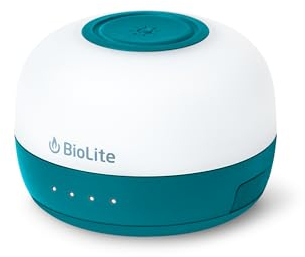 BioLite Alpenglow Mini linterna recargable de 150 lúmenes, color verde azulado