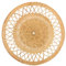 Decoración de Pared de Ratán, Decoración de Cesta de Pared Tejida Colgante, Arte Decorativo de Pared de Cesta Plana Bohemia, Manteles Individuales Tejidos Redondos para Mesa de (4)