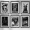 Fashion Mode Deko Wandbilder 6er Set Bilder Premium Poster Wanddekoration, 6x A4 (21x29,7 cm)