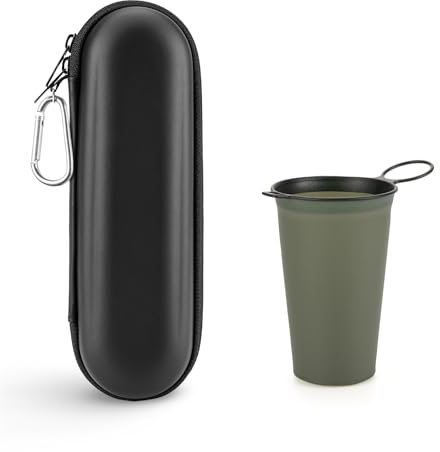 Reiseetui Zahnbürste Elektrische für Braun Oral-B PRO für Philips Sonicare Tragbare Hartschalen Reise-etui und camping geschirr Camping Tasse Becher Tragbar, zusammenklappbar und auslaufsicher