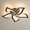 Comely LED Deckenleuchte, 60W Moderne Deckenlampe Kreative Blumenform Design, Schwarz Wohnzimmerlampe Deckenbeleuchtung LED für Wohnzimmer, Schlafzimmer, Esszimmer, Balkon, Warmes Weiß 3000K