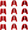 HNF 42-38-0017 No-mar Pad Kit Fits For Milwaukee M18 2746-20 Nailer Tip Replacement 18Aa Nailer Compatible With Milwaukee nailers bit (Set of 12) ((Set of 12))