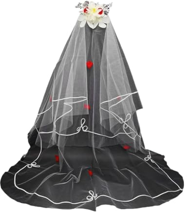 Laspi Brautschleier Braut Aufwendig Tüll Schlicht Lang Junggesellinnenabschied Junggesellinnenabschied Brautschleier Junggesellinnenabschied Kopftuch Hochzeitsschleier