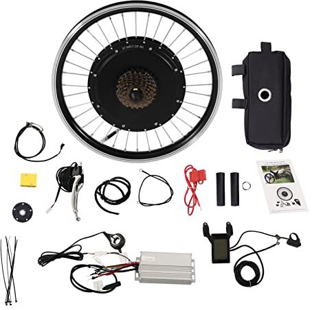 FortyFor 20 E-Bike Umbausatz mit LCD Display, 500W Wasserdicht Ebike Umbausatz Elektro Fahrrad Nabenmotor Kit für Hinterrad