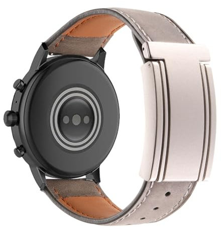Lederarmband für Fossil Men's Gen 6/5E 44mm/Gen 5 LTE/Carlyle/Julianna Armband Lederband mit Magnetisch Schließe Sports Ersatzarmband für Fossil Men's Gen 6/5E 44mm/Gen 5 LTE/Carlyle/Julianna (3)