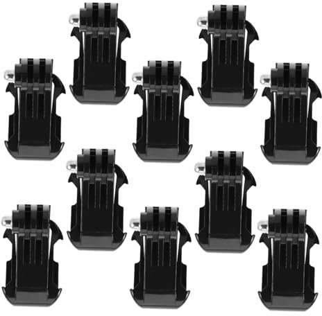 DOITOOL 10pcs J-hooks Camera Mount Accessories for Action Cameras Vertical Surface Buckle Mount Long Thumb Screws Suitable for Gopro and Mobile Phones