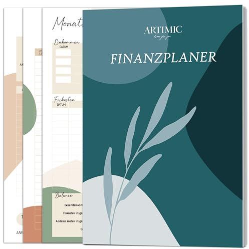 BIROYAL Budget Planer, Budgetbuch 96 Seiten Finanzplaner inkl. Monatliches Budget, Ausgaben Tracker, Einsparungs-, Einkommen-, Budget Buch zur Kontrolle Ihres Geldes, Undatiert (148x210mm)