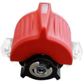 OUTFYT Joystick Hall Piccolo ad ASSE Singolo azionato con la Punta e, Doppia Uscita e Rotella a Pollice SMC102B,Controllo Accurato(White Light,Angled cap_Red 5V)