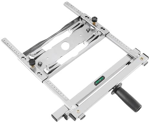 Posicionador de guía de borde de la máquina de corte, guía de sierra circular ajustable de 12.6 pulgadas con nivel, accesorios de sierra circular de acero inoxidable