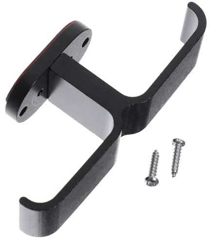 UTHCLO Aluminum Adjustable Dual Headset Hanger Under Desk Headphone Stand for Gamers Adhesive Screw Mount Space-Saving Holder Compatible with Wireless Headphones and VR Headsets