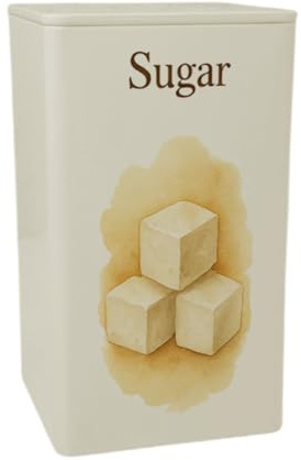 speecheese Morgengenuss Zuckerwürfel Dose 900ml Lustige MetallDose 900ml für stilvolle Aufbewahrung