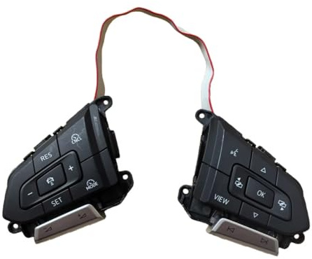 Lenkradschalter Lenkradschalter Für Tempomat Für VW Für Caddy Für Atlas Für Taos Für Touran Für Transporter T6 Für T-Roc Für T-Cross Für Taigo Für Jetta Tempomat Schalter(Switch)