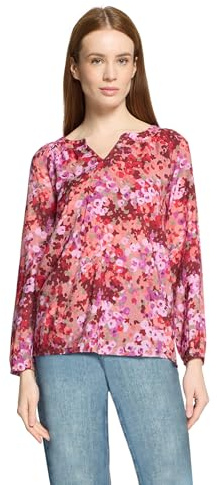 Cartoon Damen Blusenshirt mit Raffung