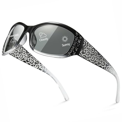 Myiaur Selbsttönend Sonnenbrille Damen Modischen Photochrome Polarisierte