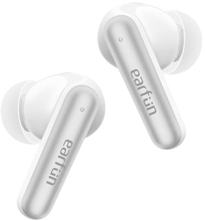 EarFun Pro 4i Adaptive Noise Cancelling Earbuds Air, 3D Surround Sound | 50dB Adaptive ANC, Wireless Bluetooth 5.4, Hi-Res LDAC Sound, 6 Mics AI Call, 40H Playtime, IP55 Waterproof