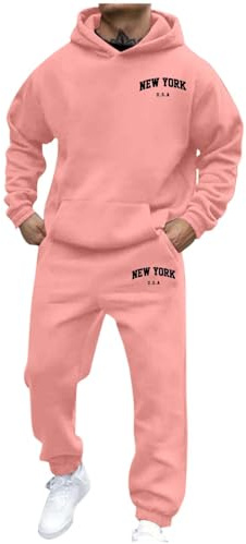 Sobzia Survetement Homme,Ensemble Jogging Respirant et Confortable,Sweat à Manches Longues et Pantalon de Sport pour Gym et Jogging Élégant Sportswear S-3XL