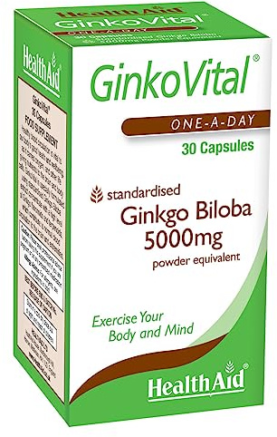 HealthAid Ginko Vital (Ginkgo Biloba) 30 Capsules
