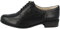 Clarks Damen Hamble Oak Derby, Schwarzes Leder, 37.5 EU