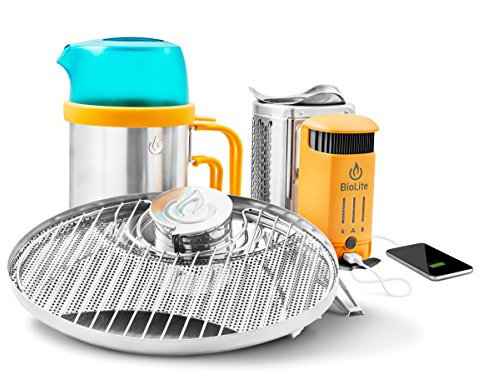Biolite CampStove 2 Holzofen und USB Ladegerät Bündel