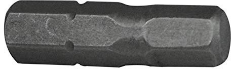 Faithfull Hex 5 S2 Grade Steel Screwdriver Bits x 25mm Pack of 3