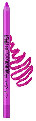 L.A. Girl Eyeliner Neon Shockwave Blaze Fuchsia - Lipliner ad alta pigmentazione - Tono vibrante per definire ed evidenziare le labbra - Formula morbida e lunga durata