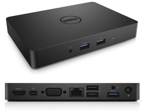 Dell WD15 Monitor Dock 4K with 130W Adapter, USB-C, (450-AFGM, 6GFRT) (Renewed)