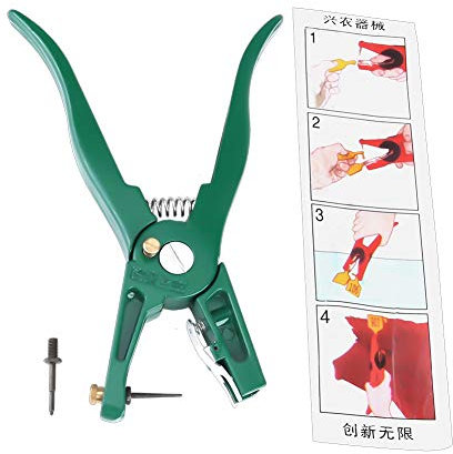 Jadeshay Pinze per Etichette per Animali Auricolari, Pinze per Marchi Auricolari con Perno di Ricambio Kit Pinza Applicatore per l'Installazione di Suini Bovini Pecore Orecchio Marchio Auricolare