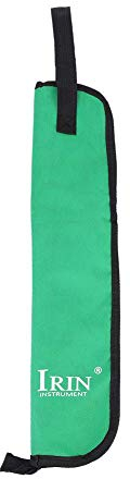Trommelstock Tasche Trommelstock Aufbewahrungskoffer Hängende Tasche Tragbare Handtasche mit Griff 5 Farben(Grün) Musikinstrumentenzubehör