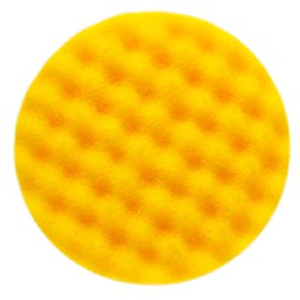 MIRKA Polierpad Golden Finish Pad 1 Ø 77 mm Gelbes gewaffeltes Schaumfstoffpad (2er Pack) (2 St)