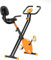 CITYSPORTS D1 Cyclette Pieghevole con Schienale, Cyclette Professionale con 8 Livelli di Resistenza, Monitor LCD con sensore di frequenza cardiaca