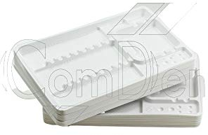 Plastic Disposable Instrument tray inserts For Dental, Podiatry, Body Piercing, Beauty Clinics Tattoo Clinics - 50 Pack (28x18cm Pre-Formed Base)