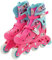 Barbie Inlineskates für Mädchen, verstellbar, Mehrfarbig, Größe 38-36