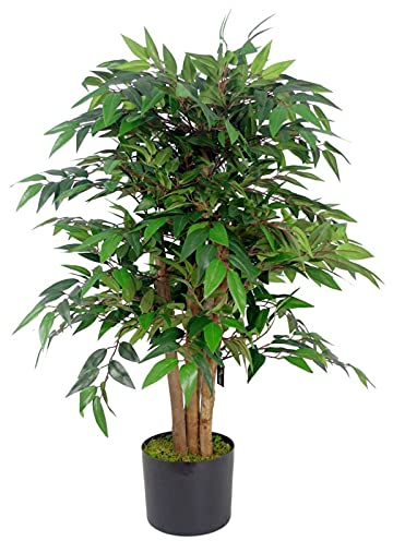 Leaf Realistischer künstlicher Ficus-Baum/Pflanze, 90 cm, Similax-Baum, AZ-FICUS