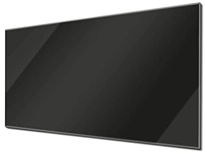 Banjado Glas Magnettafel 120x60cm - Magnetwand und Memoboard für Küche, Büro, Kinderzimmer - Magnetpinnwand inkl. 4 Magnete & Montageset - Tiefschwarz
