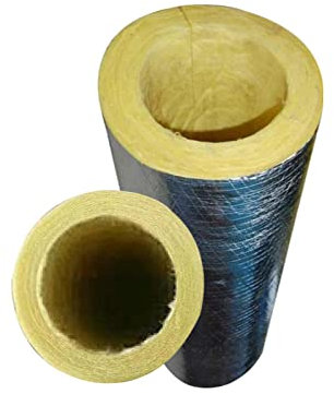 TRGCJGH Coquille De Tube en Laine De Verre Centrifuge, Tube De Coton Isolant pour Tuyau De Vapeur, Coquille De Tube en Laine De Roche, Matériau Isolant,1 * 1.2in