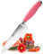 Stainless Steel 15cm/6 Chefs Knife - Taylors Eye Witness Raspberry Syracuse Collection, Ultra Fine Cutting Edge, Razor Sharp Blade. Soft Textured Grip with Pastel Pink Rubberised Handle.