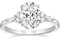 TIGRADE Verlobungsring, 3 Karat, ovaler Schnitt, Zirkonia, Marquiseschliff, runder Zirkonia, Ewigkeitsring, Schmuck für Damen, Größe 36-40, Stein