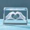 ERWEI for Women Crystal Heart Gift Glass Cube Birthday Gifts for Her Sister Bestie Brother Women Men Coworker