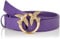 Pinko Love Berry H3 Belt Vitello Set, Cintura Donna, J11q_viola Plumeria-antique Gold, S