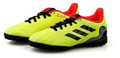 adidas Jungen Unisex Kinder Copa Sense.4 Tf J Sneaker, Team Solar Yellow Core Black Solar Red, 34 EU