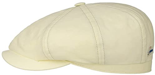 Stetson Hatteras Sustainable Cotton Flatcap Ballonmütze 100% Bio-Baumwolle Made in EU Frühling Sommer pastellgelb XL (60-61 cm)