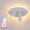 AIRTWESD USB-Aufladung Nachttischlampe schwenkbar Wandleuchte Schlafzimmer Strahler Leseleuchte Licht zum Lesen Flur mit Schalter (3W + 9W 3000k)