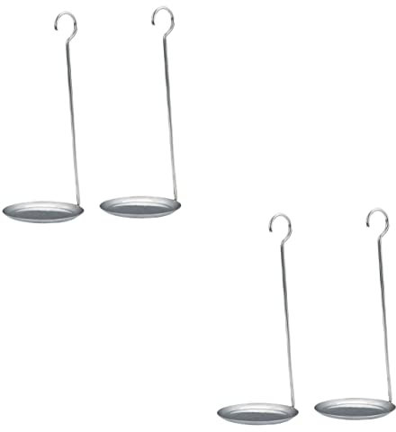 HEMOTON 4stücke Edelstahl Bratlöffel Mit Langem Griff Für Sicheres Frittieren Von Pfannkuchen Und Snacks Leicht Und Langlebig Für Zuhause Und Gastronomie Geeignet