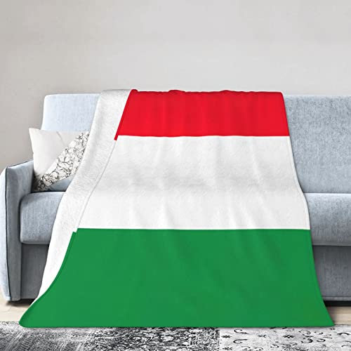 Flanelldecke mit Italien-Flagge, ultraweich, Micro-Fleece, Überwurf, Decken, warm, klimatisiert, leichte Bettwäsche für Sofa, Couch, Stuhl, die ganze Saison über