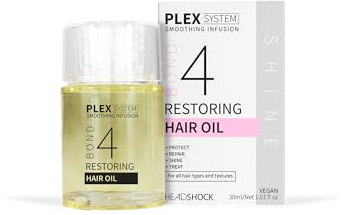 Headshock Plex System Smoothing Infusion | No4 Restoring Hair Oil | 30 ml
