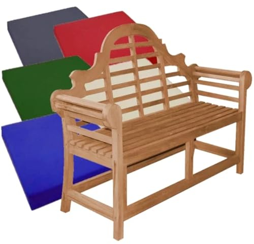 Teako Design Bankauflage 110 cm x 47 cm für Gartenbank Caserta, Sitzkissen Outdoor, Gartenmöbel, Sitzpolster, Outdoor Kissen, Sitzauflagen Gartenmöbel, Gartenmöbel Zubehör (Rot)
